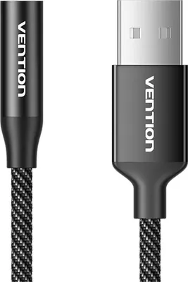 Productafbeelding van USB-geluidskaart voor externe aansluiting, Vention Gome, 0,25 meter (zwart)