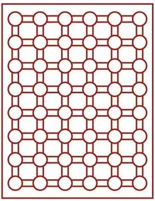 Produktbild von Lindner 2524E Velourseinlage rot 2524E (Ø 24 mm)