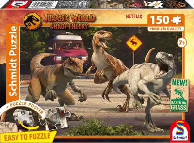 Immagine prodotto di puzzle per bambini Schmidt Spiele da 150 pezzi Jurassic World Attack of the Velociraptors 56562