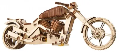 Image de Puzzle 3D, Vélo VM-02, Ugears, bois, 189 pièces