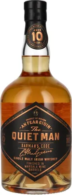 Image de The Quiet Man BARMAN'S CODE 10 Years Old MARSALA FINISHED 43% Vol. 0,7l