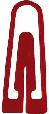 Produktbild von Alco Briefklammer Plastik 26mm rot 100 Stück