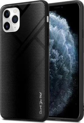 Obrázek produktu pro Cadorabo pouzdro pro Apple iPhone 11 PRO Protective Case in Black Pouzdro na mobilní telefon TPU kryt Tvrzené sklo