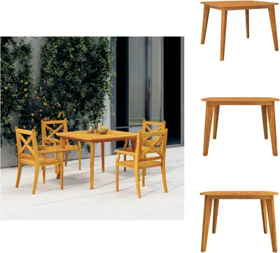 Obrázek produktu pro vidaXL Zahradní stůl 110x110x75 cm z masivního dřeva akácie - Zahradní stoly