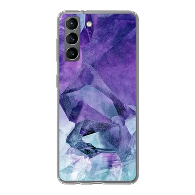 Produktbild von MuchoWow® Handyhülle Schutzhülle Hülle für Samsung Galaxy S21 Mineralien - Naturstein - Kristalle Silikon Softcase Handy Hülle - Softcase