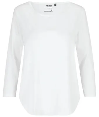 Image de Neutre - T-shirt pour femmes à manches 3/4 LT3854 (S) (blanc)