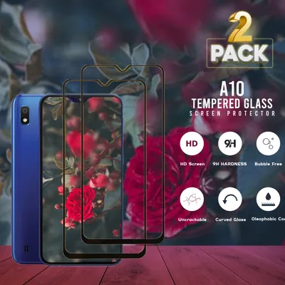 Obrázek produktu pro 2 balení Samsung Galaxy A10 - 9H tvrzené sklo - Vysoce kvalitní 3D ochrana displeje