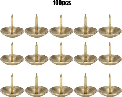 Produktbild von 100pcs Polsternagel Cyan Bronze Eisen Holzkasten Dekorative Möbelhardwarezubehör