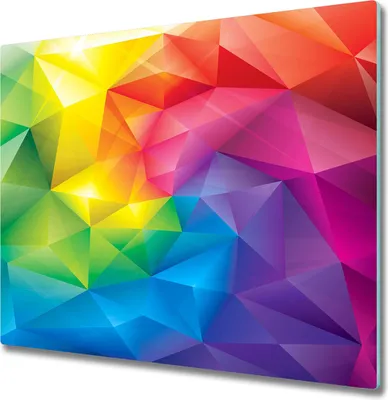 Imagen del producto de Placa de vitrocerámica para encimera, 60x52 cm. Protector de salpicaduras, placa de vitrocerámica, tabla de cortar, diseño abstracto