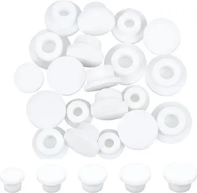 Immagine prodotto di Tappi in silicone bianco impermeabili, 20 pezzi, 5 misure