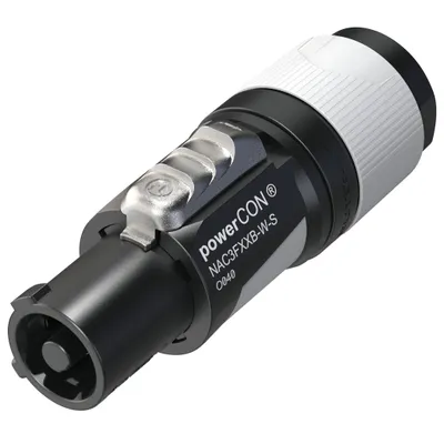 Obrázek produktu pro Neutrik NAC3FXXB-W-S, powerCON, Černá, Šedá, Přímý, 16/12, Měď, IP20