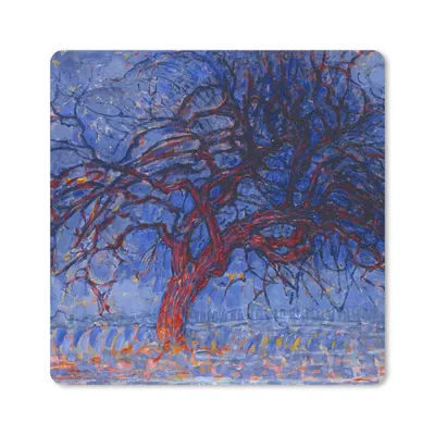Produktbild von MuchoWow® Mauspad Mousepad Roter Baum - Piet Mondrian 20x20 cm - Mousepads - Maus Mat - Pad - Mausunterlage - Desk Mat - Bureauartikeln