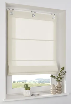 Immagine prodotto di Tenda a rullo in cotone al 100%, dimensioni 60x140 cm, colore avorio, opaca, ideale per il soggiorno