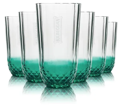 Produktbild von 6x Kilbeggan Glas 0,35l Whiskey Longdrink Kontur Kristall Gläser Gastro Irish