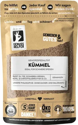 Produktbild von Kümmel, gemahlen, Kümmelsamen gemahlen zum Kochen, 10 x 100g