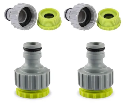 Productafbeelding van 3 stuks kraanverbinders 1/2 inch 3/4 inch 2-in-1 kraanaansluiting