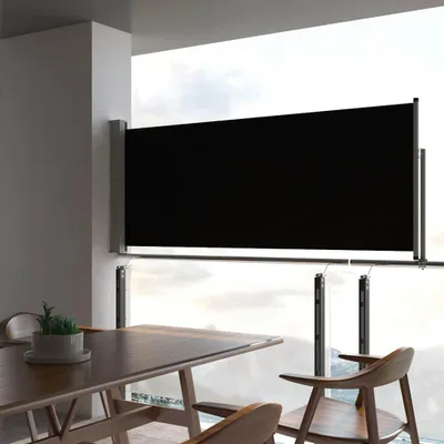 Zdjęcie produktu dla vidaXL Wysuwana markiza boczna 100 x 300 cm czarna