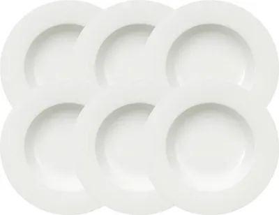 Produktbild von Villeroy & Boch Royal Suppenteller, Suppenteller, Rund, Porzellan, Weiß, 0,334 l, 24 cm