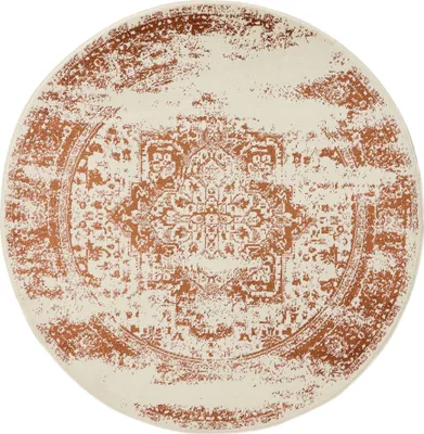 Produktbild von Interiyou Teppich Suzuka Cream/Orange 2 ø 160 cm rund