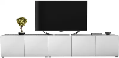Zdjęcie produktu dla Szafka rtv pod telewizor 250 250cm biała mat nowoczesna