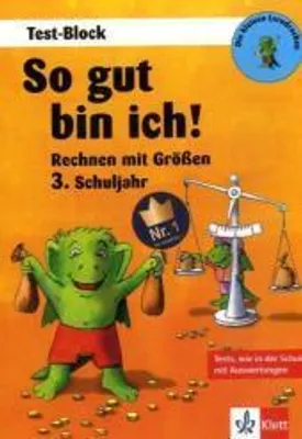 Produktbild von Die kleinen Lerndrachen Test-Block: So gut bin ich! Rechnen mit Größen. 3. Klasse. Tests, wie in der Schule, mit Auswertungen