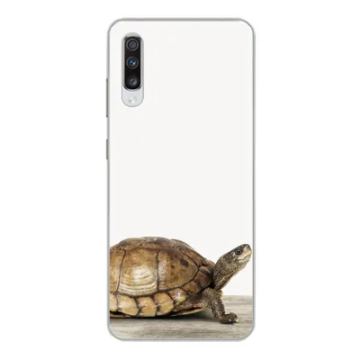 Produktbild von MuchoWow® Handyhülle Schutzhülle Hülle für Samsung Galaxy A70 Schildkröte - Junge - Tiere - Kinder - Mädchen Silikon Softcase Handy Hülle - Schutzhaube