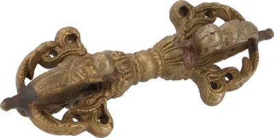 Produktbild von Dorje aus Messing, Buddhistischer Ritualgegenstand, Gold, 3,5*9*3,5 cm, Dekoobjekte