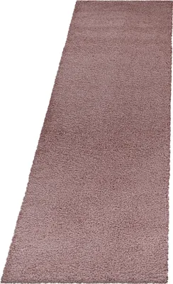 Produktbild von Teppich Läufer Wohnzimmer Rosa 80x250 Unicolor - Einfarbig aus Polypropylen