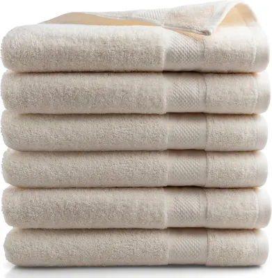 Obrázok produktu pre Osuška 70 x 140 cm, 100% bavlna, 500 g/m², krémová, do kúpeľne