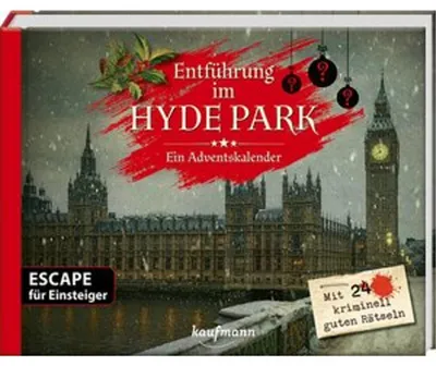 Produktbild von Entführung im Hyde Park - Ein Escape-Adventskalender für Einsteiger