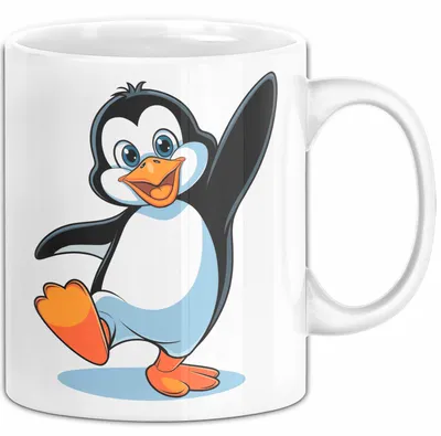 Produktbild von Pinguin Tier Tasse Geschenk Lustige Geschenkidee Spruch (Weiß)