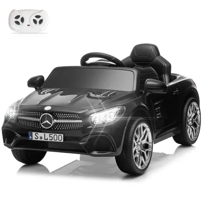 Produktbild von LEADZM Elektroauto Kinderauto Mercedes-Benz SL500, Kinder-Elektroauto mit 2,4G Fernbedienung ,12V,Schwarz