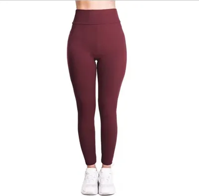 Zdjęcie produktu dla Legginsy CO-30774 Bordowe L - Wygodne i Stylowe KP30774