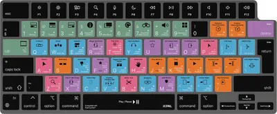 Zdjęcie produktu dla Przewodnik po skrótach VerSkin Apple Final Cut Shortcut Keyboard Protector - MacBook Pro 14"/16" MacBook Air 13"