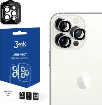 Productafbeelding van 3MK Lens Protection Pro Silver, voor iPhone 15 Pro, 1 stuk