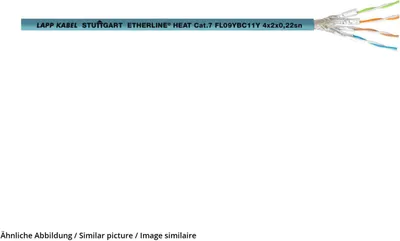 Produktbild von "ETHERLINE Cat. 7 FL09YBC11Y 4x2x0,22sn"