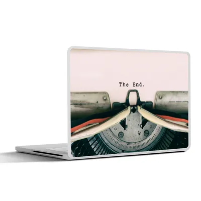 Produktbild von MuchoWow® Laptop Aufkleber Sticker Cover Schreibmaschine - Vintage - Briefe 30x21 cm - Sticker für Laptop - Selbstklebend