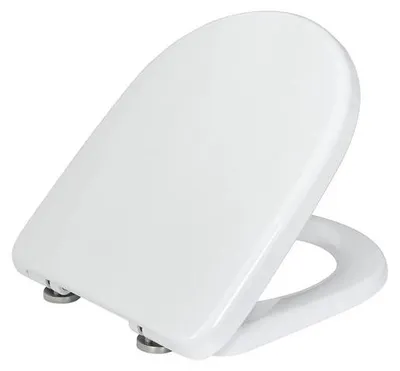 Produktbild von Famanu WC-Sitz D-Form Weiß - mit Softclose und Quick Release