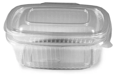Produktbild von 1000x Feinkostbecher klar mit angehängtem Deckel 375 ml PP