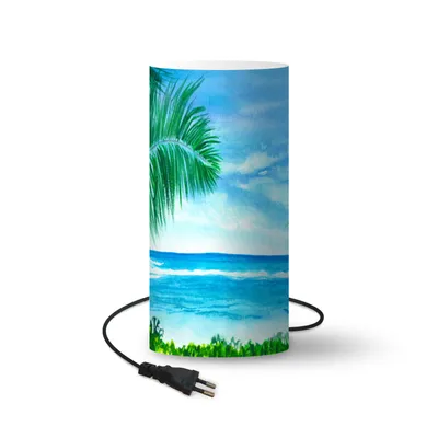 Zdjęcie produktu dla Lampa - Zee - Roślina - Waterverf - 54 cm wysokości - Ø25 cm - Lampa LED w zestawie
