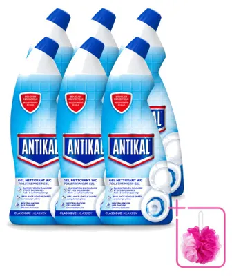 Produktbild von 6 x Antikal Toiletreiniger - 750 ml - Sparpackung - 6 Stücke