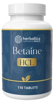 Obrázok produktu pre Betaín HCL - 110 tabliet - Herbatica