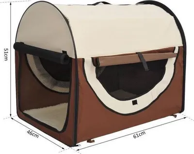 Produktbild von Pawhut PawHut Hundebox faltbare Hundetransportbox Tier 2 Farben 5 Größen 1O-T46O-R3DG-1