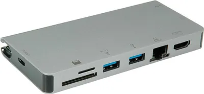 Image de ROLINE 12.02.1022 Station d'accueil pour ordinateur portable & réplicateur de ports Câblé USB 3.2 Gen 1 (3.1 Gen 1) Type-C Gris (12.02.1022)