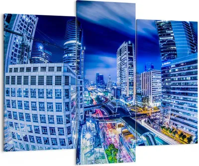 Produktbild von Bild auf Leinwand - Leinwandbild - Asien bangkok stadt architektur - 130x100cm - Wand Bild - Wanddeko - Leinwanddruck - Bilder - Kunstdruck - Leinwand bilder - Wandkunst - CB130x100-2457