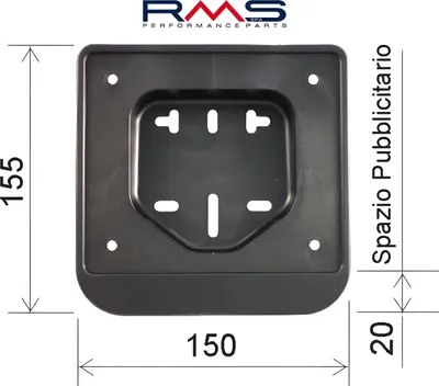 Immagine prodotto di Porta targa RMS compatibile con Piaggio / Vespa Ciao / Si