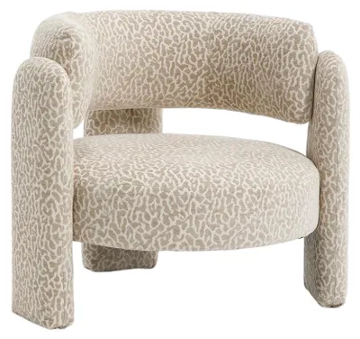 Produktbild von Bronx71 Sessel Jolie Samt taupe Leo-Print