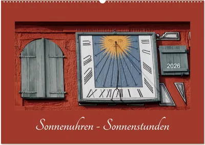 Produktbild von Sonnenuhren - Sonnenstunden (Wandkalender 2026 DIN A2 quer), CALVENDO Monatskalender