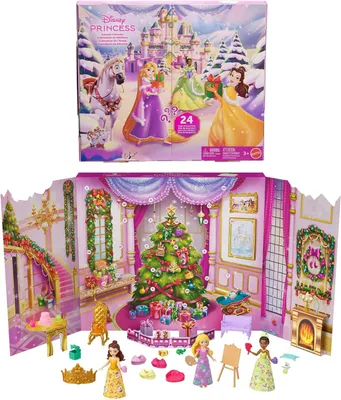 Imagen del producto de Calendario de adviento de princesas Disney con Rapunzel, Tiana y Bella