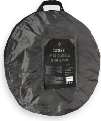 Produktbild von Schramm® 3 Stück Pop Up Gartensäcke 137L Grün / Grau Sehr Stabiles Polyester Oxford Selbst Aufstellend Gartensack Pop UP Garten Sack Säcke Big Bag 3er Pack, Farbe:dunkelgrau